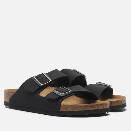 Сандалии Birkenstock Arizona Vegan Birko-Flor Nubuck Narrow Black