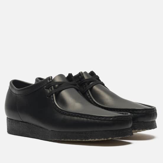 Мужские ботинки Clarks Originals Wallabee Black Leather