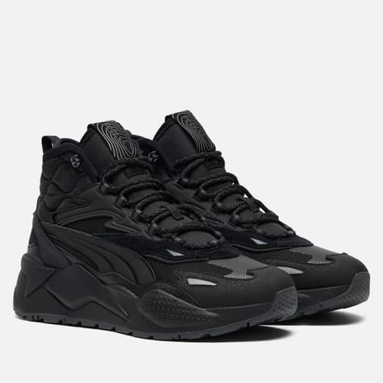 Мужские кроссовки Puma RS-X Hi Black/Shadow Gray