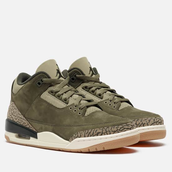Мужские кроссовки Jordan Air Jordan 3 Retro Medium Olive/Neutral Olive/Sail/Sequoia