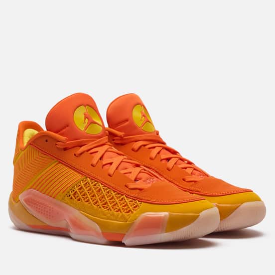 Кроссовки Jordan x Dearica Hamby Wmns Air Jordan 38 Low Taxi/Safety Orange/Sail/Tour Yellow