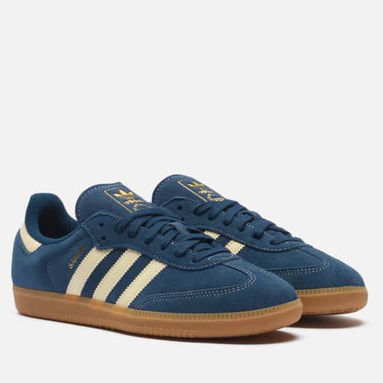 Кроссовки adidas Originals Samba OG Night Indigo/Warm Vanilla/Gum 2
