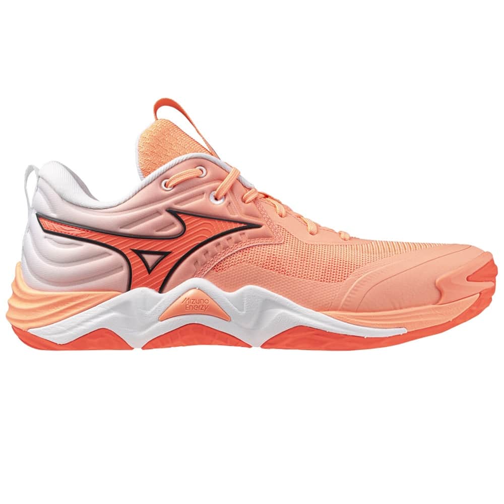 Mizuno WAVE MOMENTUM ELITE Кроссовки волейбольные Коралловый/Серый/Белый