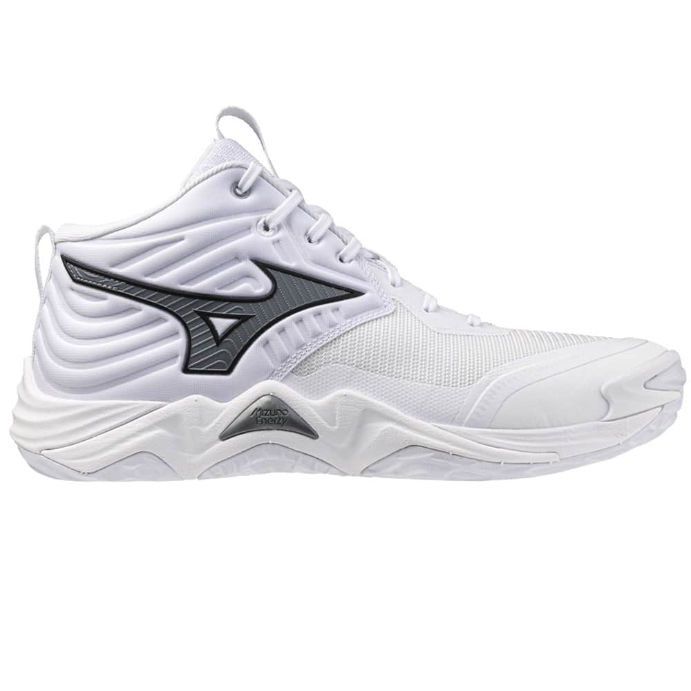 Mizuno WAVE MOMENTUM ELITE MID Кроссовки волейбольные Белый/Серый