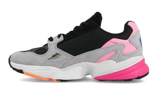 Кроссовки Adidas Falcon серые с розовым (35-39)