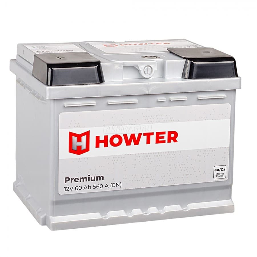 Аккумулятор автомобильный HOWTER Premium 60L 560 А прям. пол. 60 Ач (L2060056113)