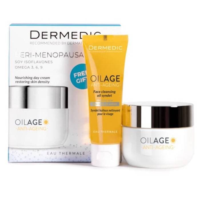 Набор Anti-Ageing: Дневной крем, + Очищающее масло, 25 мл