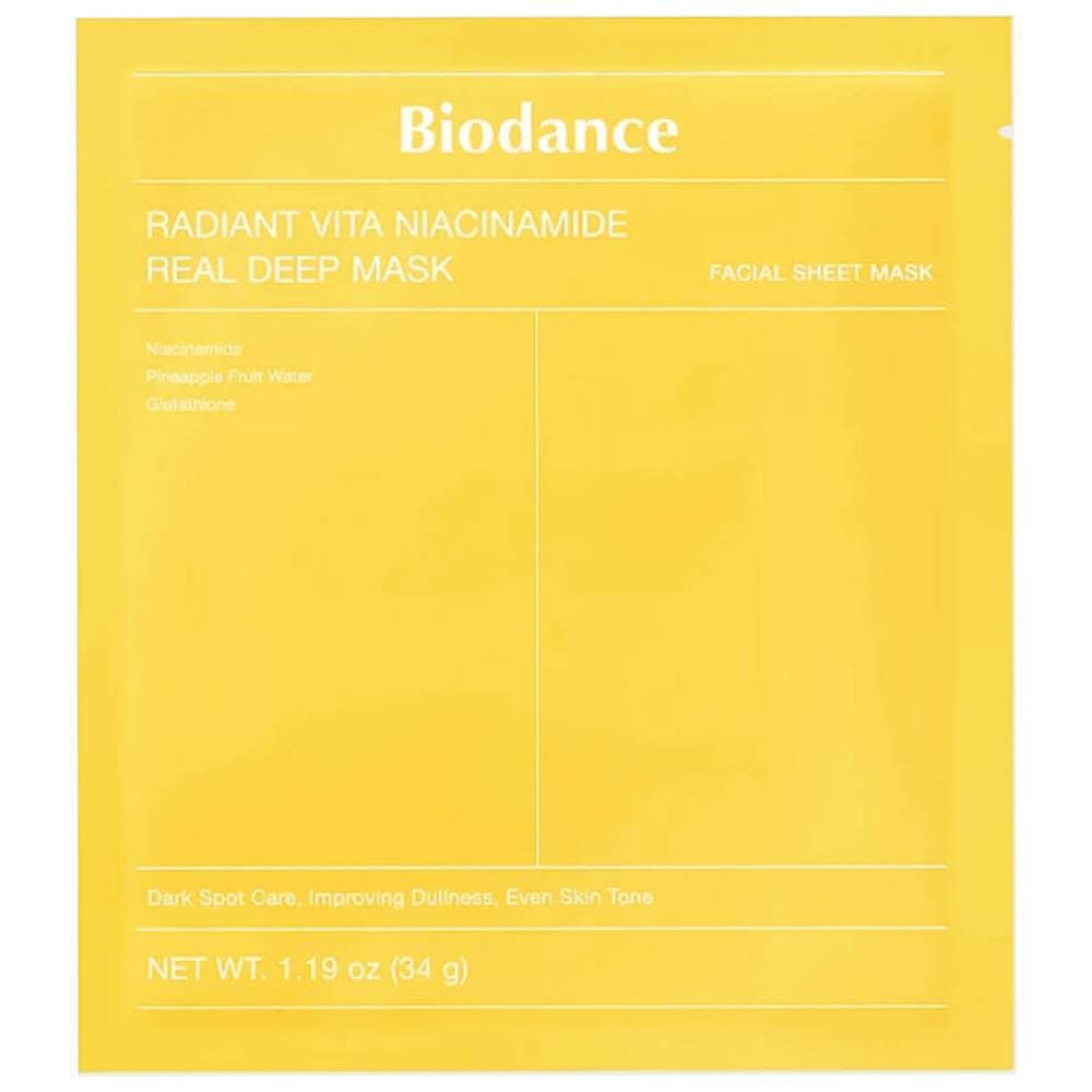 Гидрогелевая маска с ниацинамидом для сияния кожи Radiant Vita Niacinamide Real Deep Mask, 4 х