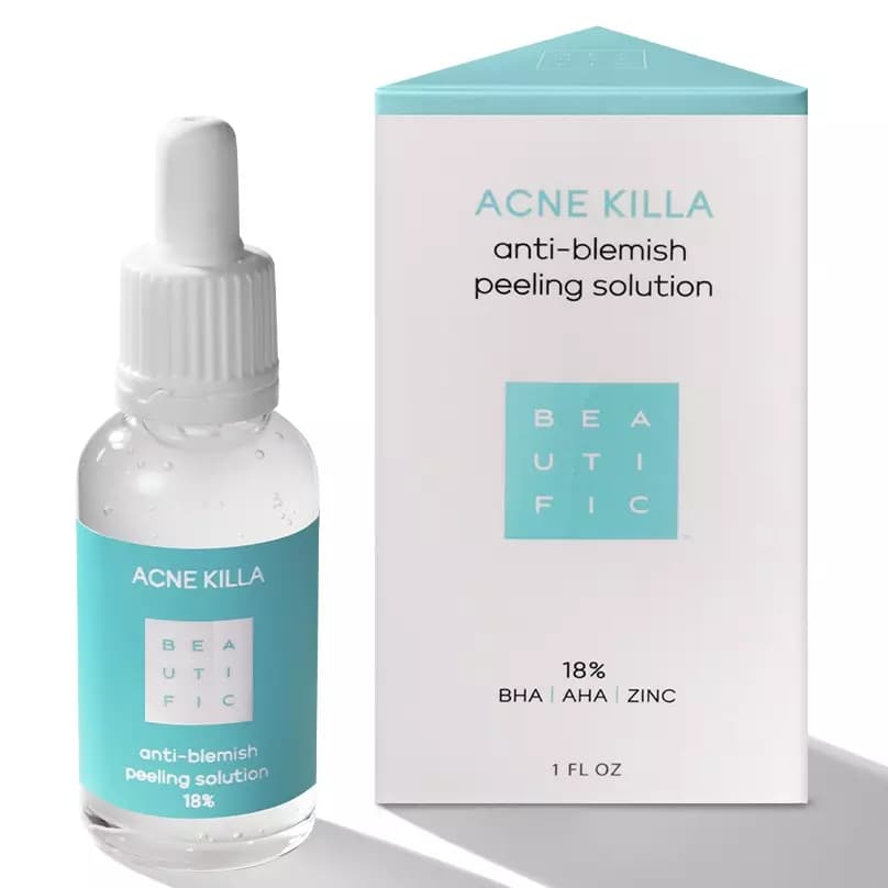 Пилинг-гель для проблемной кожи лица Acne Killa с салициловой кислотой и цинком
