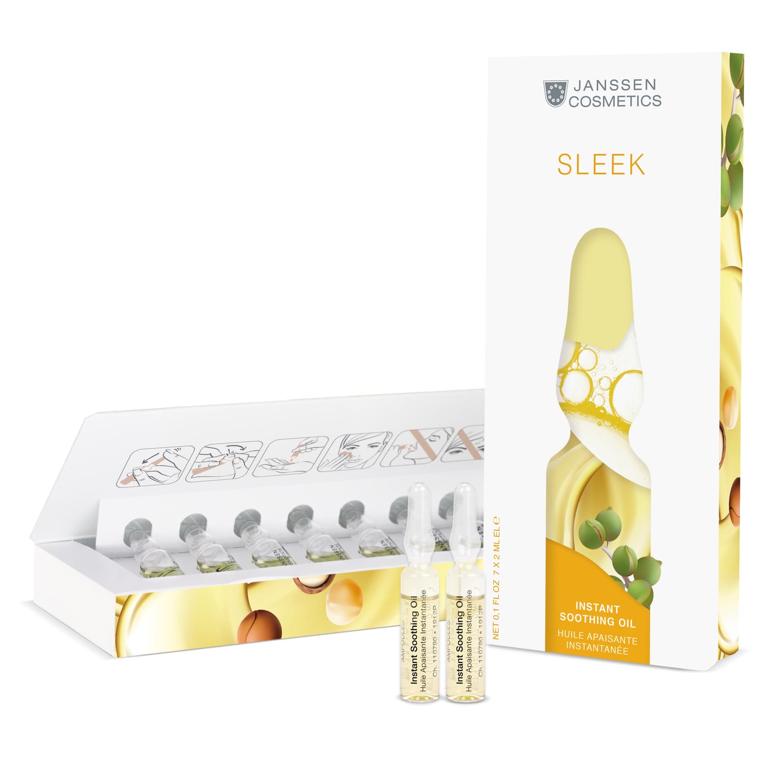 Мгновенно успокаивающее масло для чувствительной кожи Instant Soothing Oil, 7 ампул х
