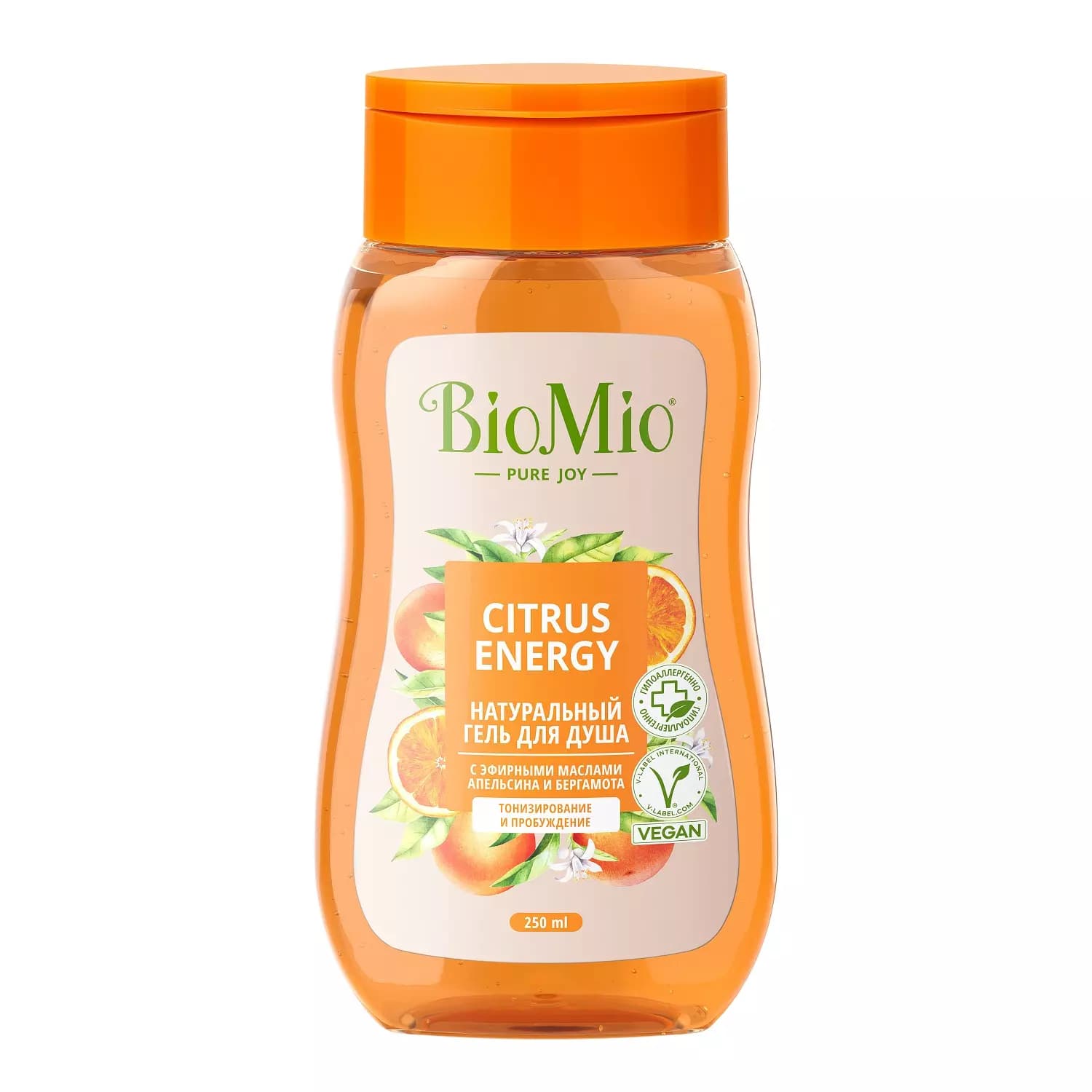 Гель для душа с эфирными маслами апельсина и бергамота Citrus Energy 3+