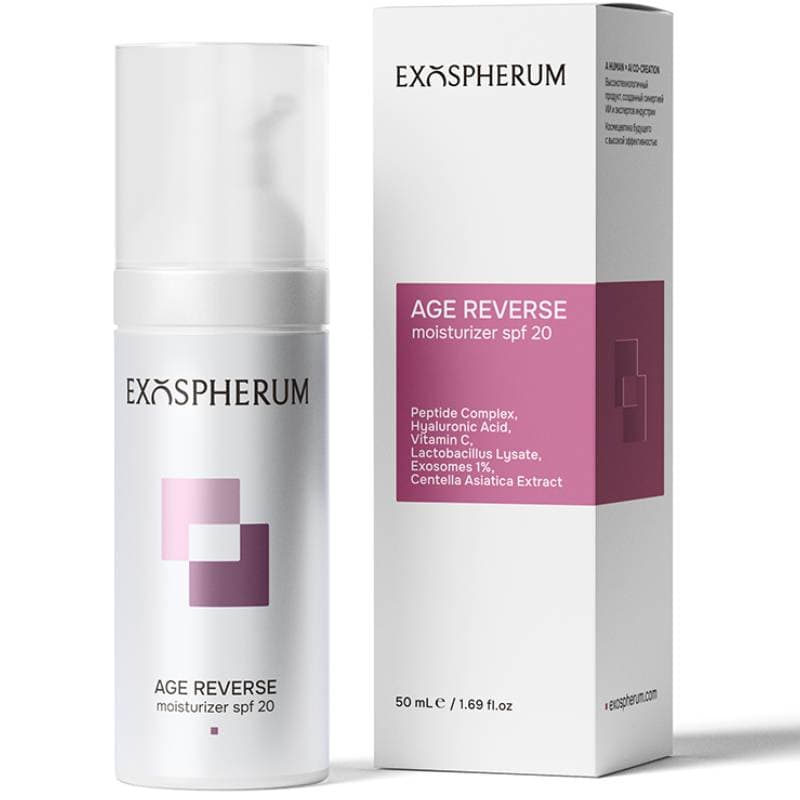 Дневной антивозрастной пептидный крем с экзосомами Age Reverse Moisturizer SPF20
