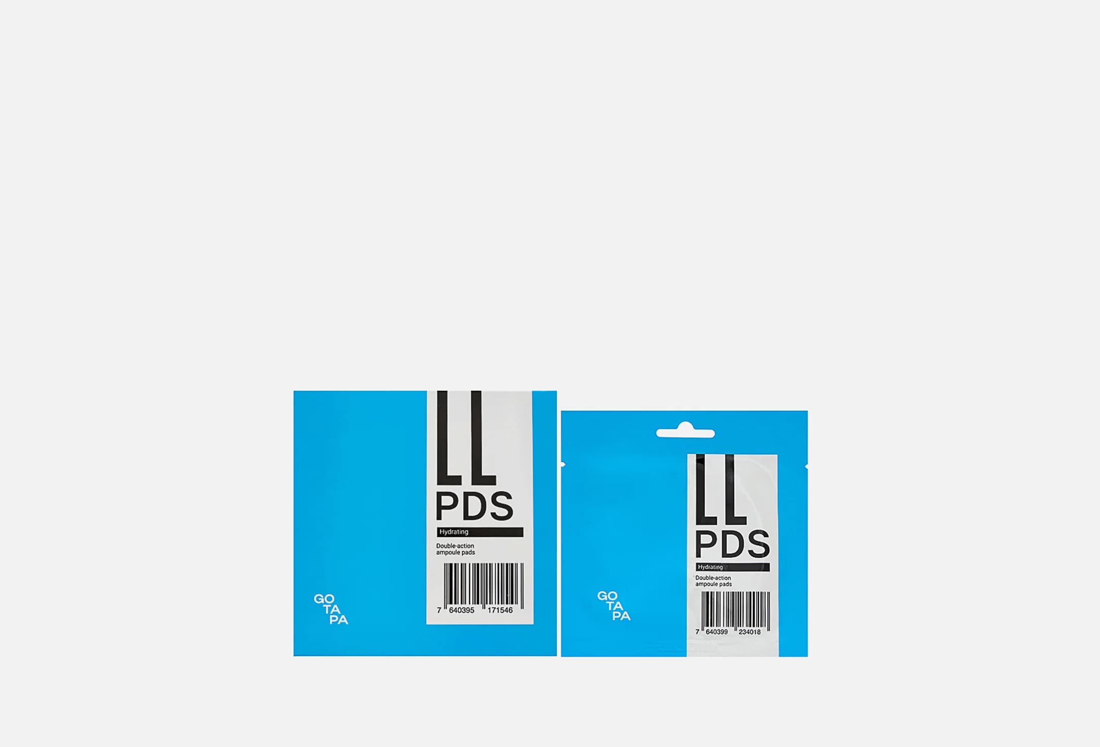 Double-action ampoule pads