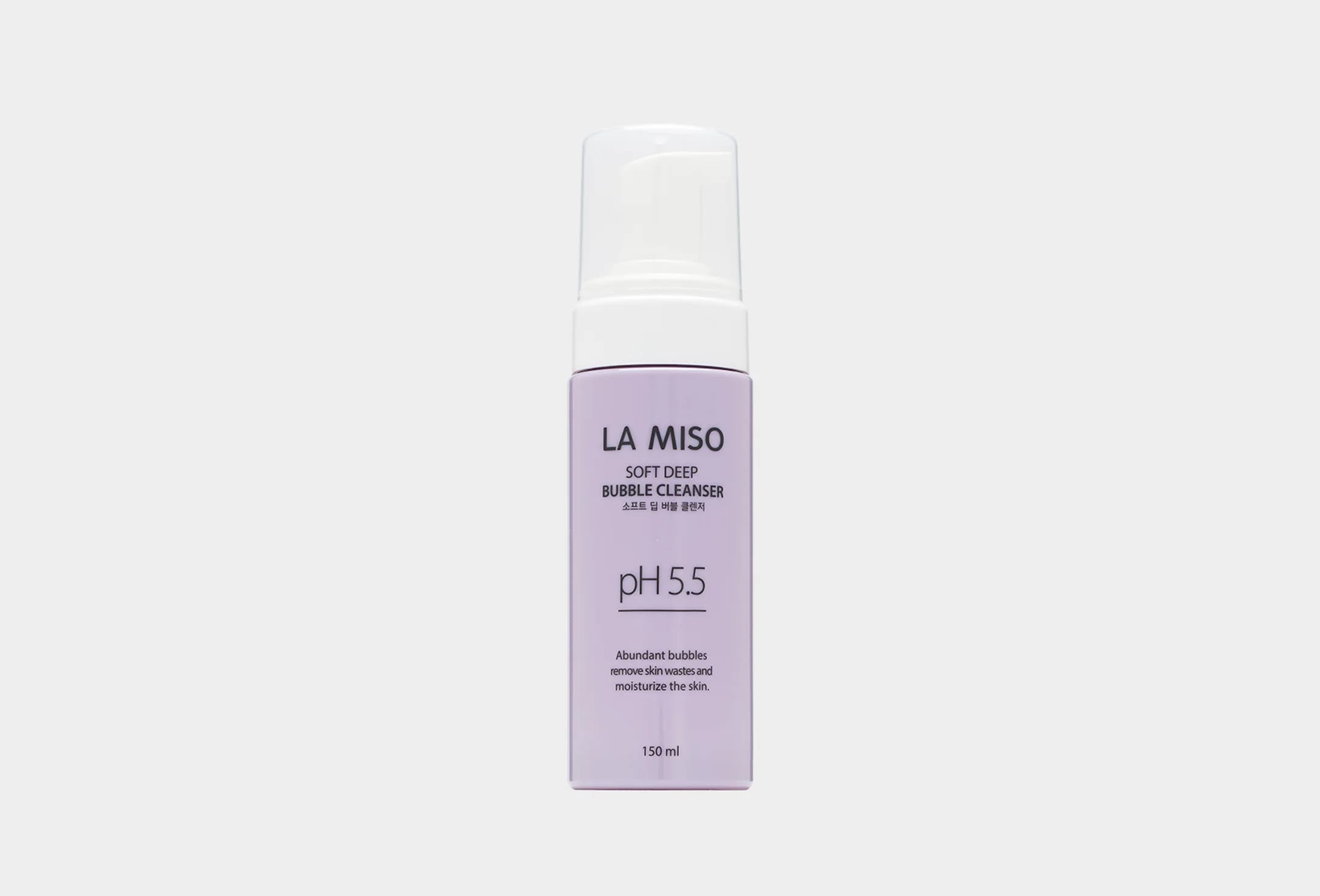 Soft deep bubble cleanser