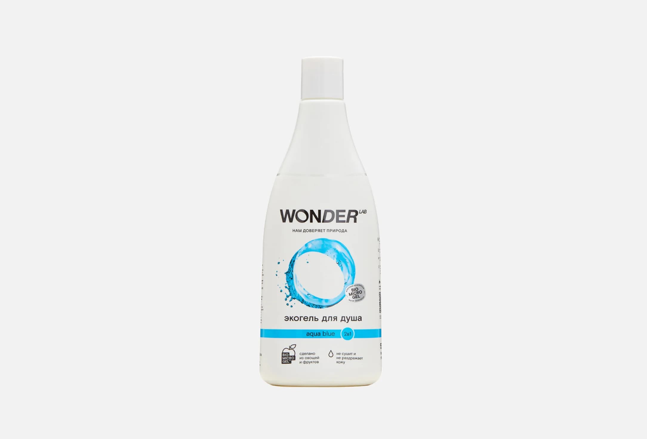 Aqua blue 2 в 1, увлажняющий, с ароматом свежести