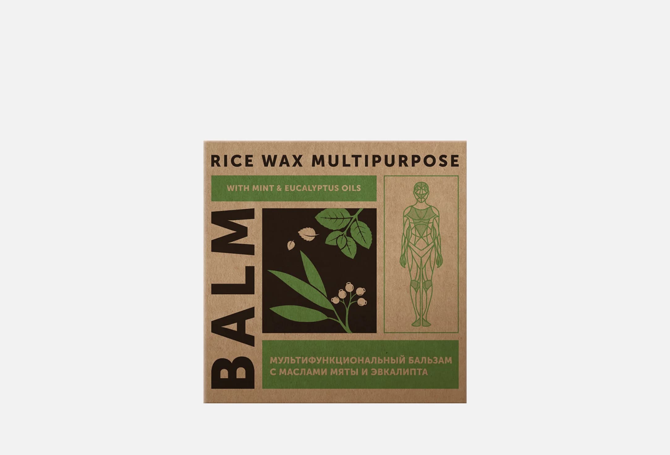 Multifunctional balm with mint and eucalyptus oils