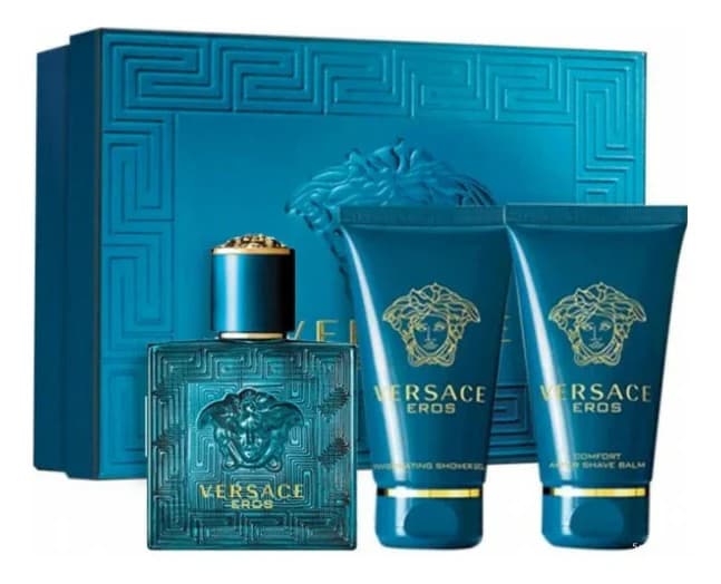 Versace Eros Набор (т/вода + гель д/душа 50мл + бальзам п/бритья 50мл