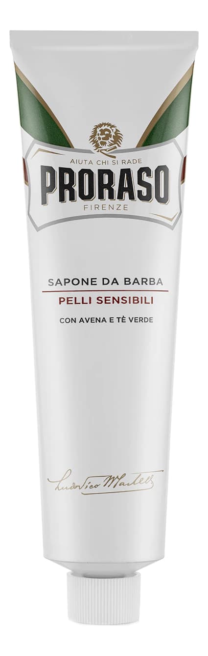 Proraso Крем для бритья Зеленый чай и овес Sapone Da Barba Pelli Sensibili