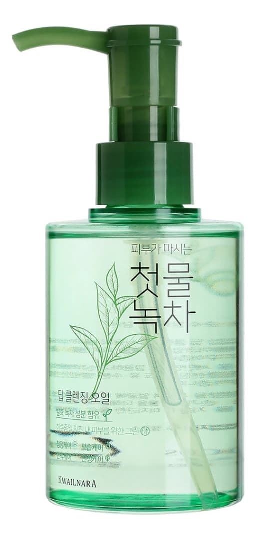 Welcos Очищающее масло для лица Green Tea Deep Cleansing Oil