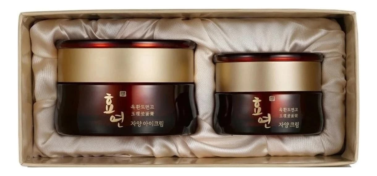 Welcos Набор антивозрастной Hyo Yeon Jayang Cream (крем для лица + крем для кожи вокруг глаз 15мл)