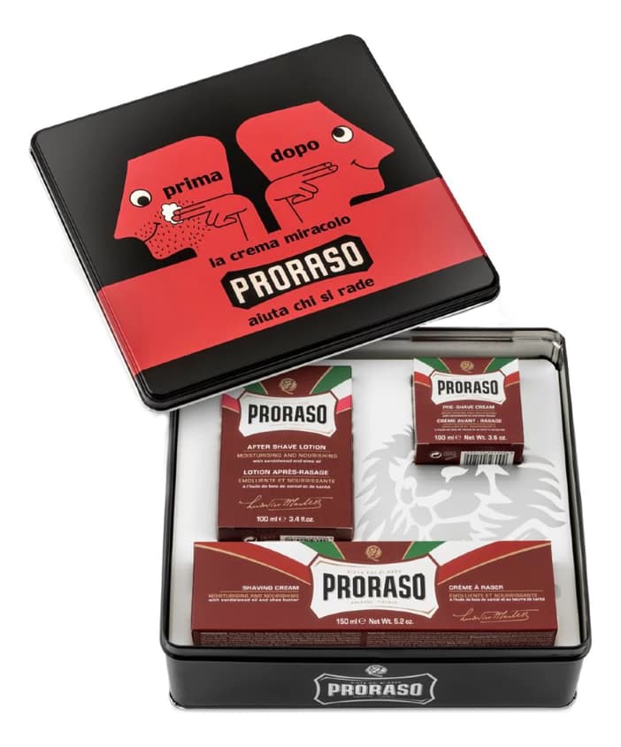 Proraso Набор Primadopo (крем до бритья + крем для бритья 150мл + лосьон после бритья 100мл