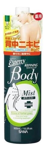 SANA Лосьон-спрей для проблемной кожи тела Esteny Body Refining Mist (аромат свежих трав