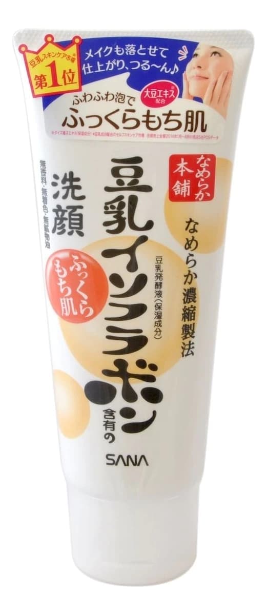 SANA Пенка для умывания и снятия макияжа с изофлавонами сои Soy Milk Moisture Cleansing Wash