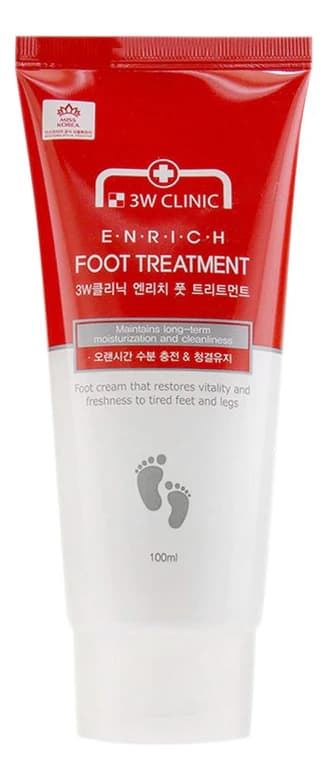 3W CLINIC Крем для ног Enrich Foot Treatment