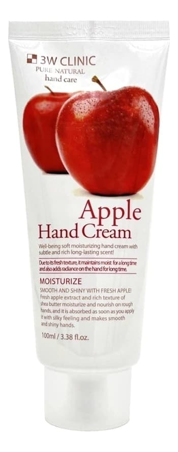 3W CLINIC Крем для рук с экстрактом яблока Moisturize Apple Hand Cream
