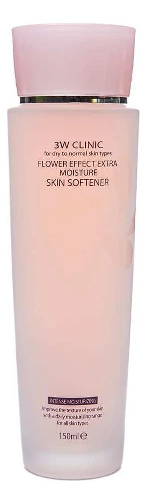3W CLINIC Увлажняющий тонер для лица Flower Effect Extra Moisture Skin Softener