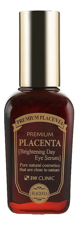 3W CLINIC Сыворотка для век антивозрастная Premium Placenta Brightening Day Eye Serum