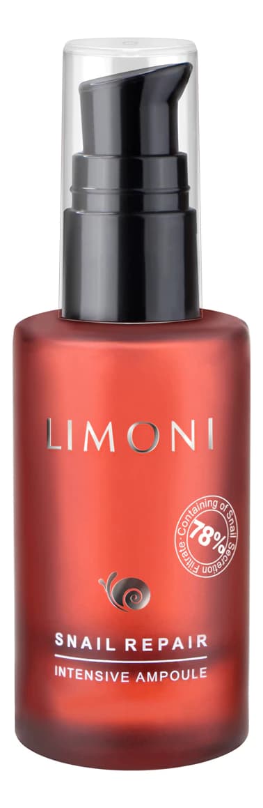 Limoni Сыворотка для лица восстанавливающая 78% Snail Repair Intensive Ampoule