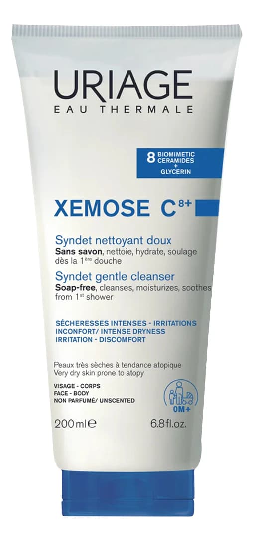 Uriage Мягкий очищающий гель для сухой кожи лица Xemose Syndet Nettoyant Doux Гель