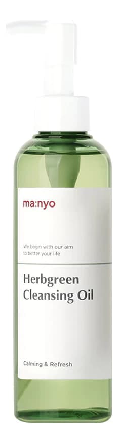 Manyo Factory Гидрофильное масло для лица с экстрактами трав Herbgreen Cleansing Oil
