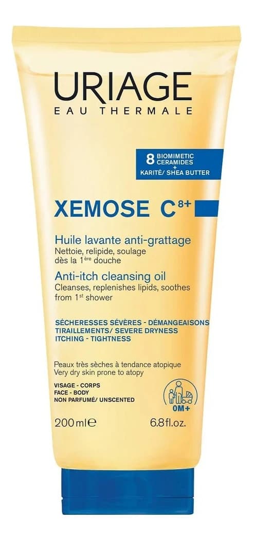 Uriage Очищающее успокаивающее масло для тела Xemose Huile Lavante С8+ Масло
