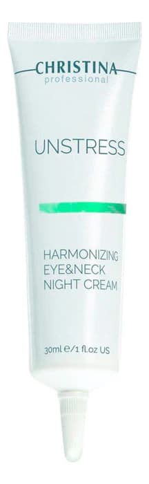 CHRISTINA Питательный ночной крем для кожи вокруг глаз и шеи Unstress Harmonizing Eye & Neck Night Cream