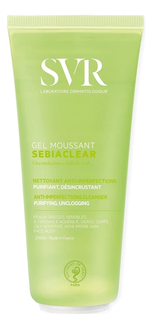 SVR Пенящийся мусс для лица Sebiaclear Gel Moussant Мусс