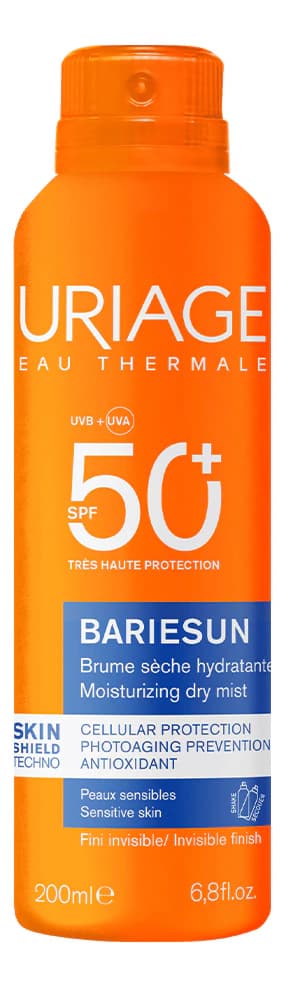 Uriage Солнцезащитный сухой спрей для тела Bariesun Brume Seche SPF50+