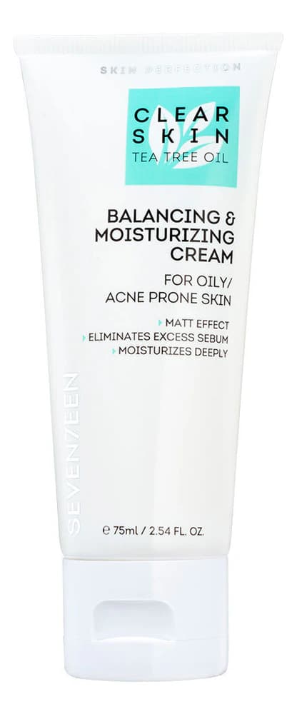 Seventeen Крем для лица с маслом чайного дерева Clear Skin Balancing & Moisturizing Cream