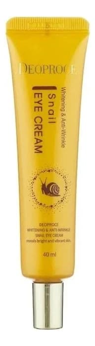 Deoproce Крем для кожи вокруг глаз антивозрастной с муцином улитки Whitening & Anti-Wrinkle Snail Eye Cream