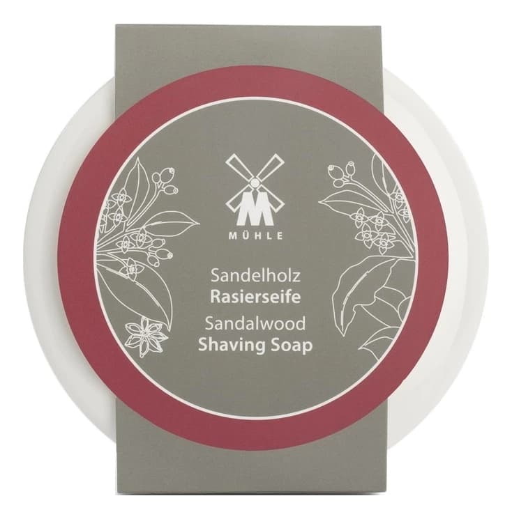 Muehle Твердое мыло для бритья в фарфоровой чаше Skincare Sandalwood Shaving Soap (сандал