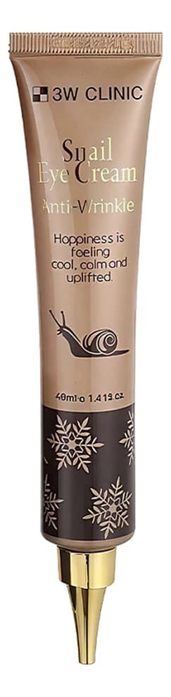 3W CLINIC Крем для кожи вокруг глаз Snail Eye Cream Anti Wrinkle