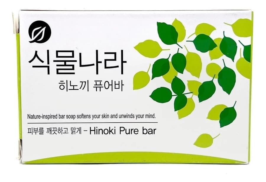 LION Мыло для тела Botanic Nation Hinoki Pure Bar