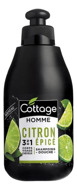 Cottage Гель-шампунь для волос и тела Homme Shampoo-Shower Gel Spicy Lemon