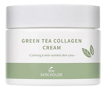 The Skin House Успокаивающий крем для лица с коллагеном и экстрактом зеленого чая Green Tea Collagen Cream