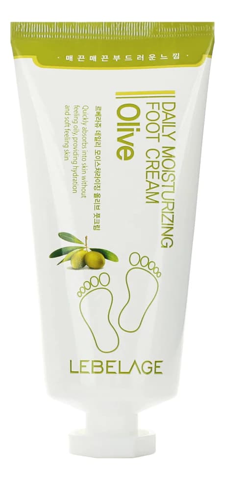 Lebelage Крем для ног с экстрактом оливы Daily Moisturizing Olive Foot Cream