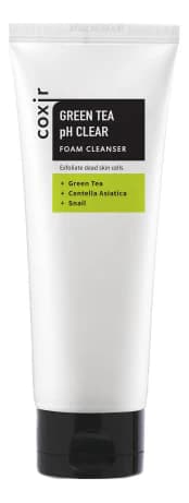 Coxir Пенка для умывания с экстрактом зеленого чая Green Tea pH Clear Foam Cleanser