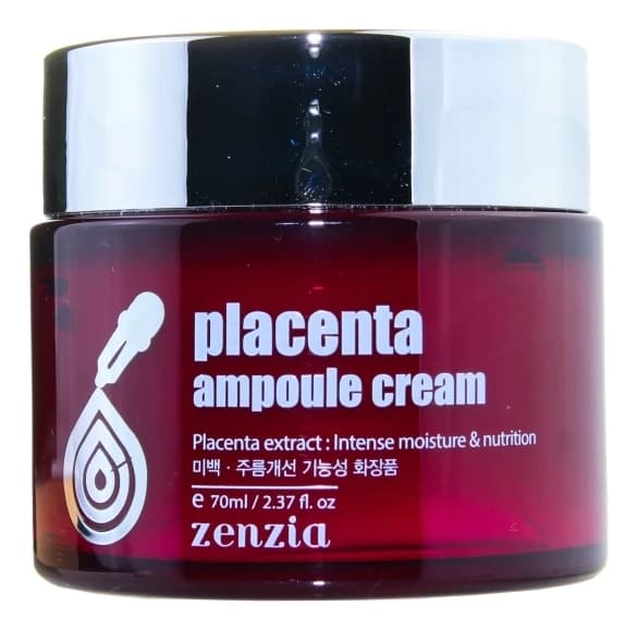 Zenzia Крем для лица с плацентой Placenta Ampoule Cream