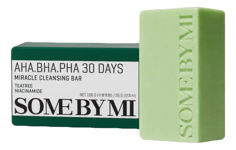 Some By Mi Очищающее мыло для проблемной кожи AHA BHA PHA 30 Days Miracle Cleansing Bar