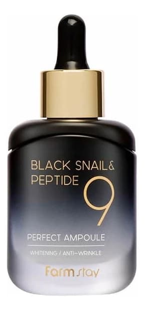 Farm Stay Сыворотка для лица с экстрактом черной улитки и пептидами Black Snail & Peptide 9 Perfect Serum